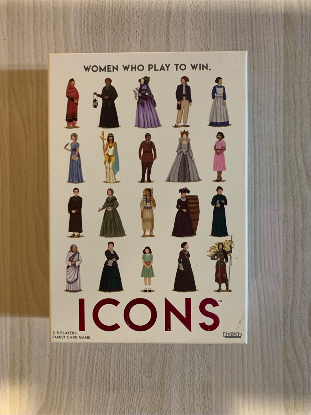 ICONS Women Who Play To Win Buffalo Games Board Game New Gift